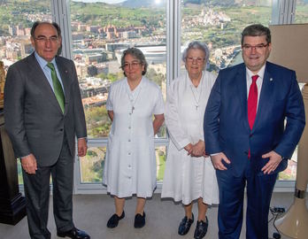 Imagen de un acto de 2017 en el que participaron el imputado Galán y Aburto. (AYUNTAMIENTO DE BILBO)