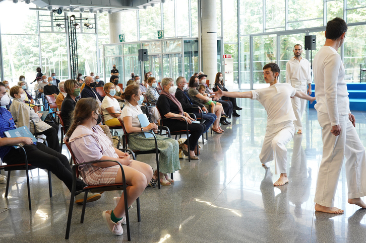 Euskalduna Jauregian egin den ekitaldiaren une bat. (IREKIA)