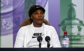 Con semblante plomizo, Serena Williams ha anunciado su renuncia a estar en la cita olímpica. (Florian EISELE / AFP PHOTO)