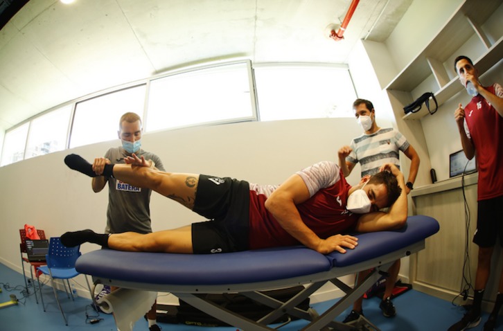 Los jugadores del Eibar comenzaron ayer con las pruebas físicas y médicas. (@SDEibar)