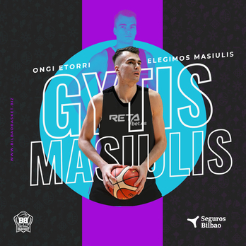 Gytis Masiulis ha firmado por una temporada con Bilbao Basket. (BILBAO BASKET)