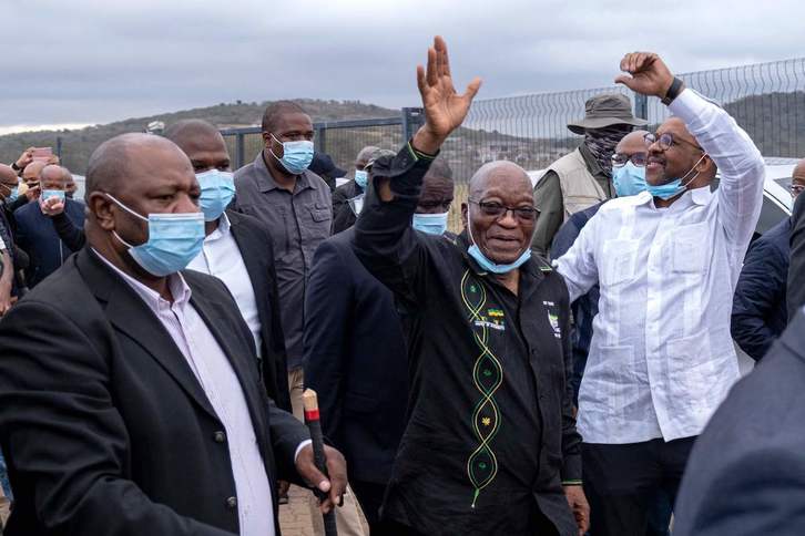 El expresidente sudafricano Jacob Zuma. (Emmanuel CROSET/AFP))