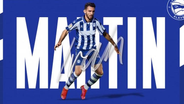 Iván Martín se incorpora a la disciplina del Alavés. (CD. ALAVÉS)