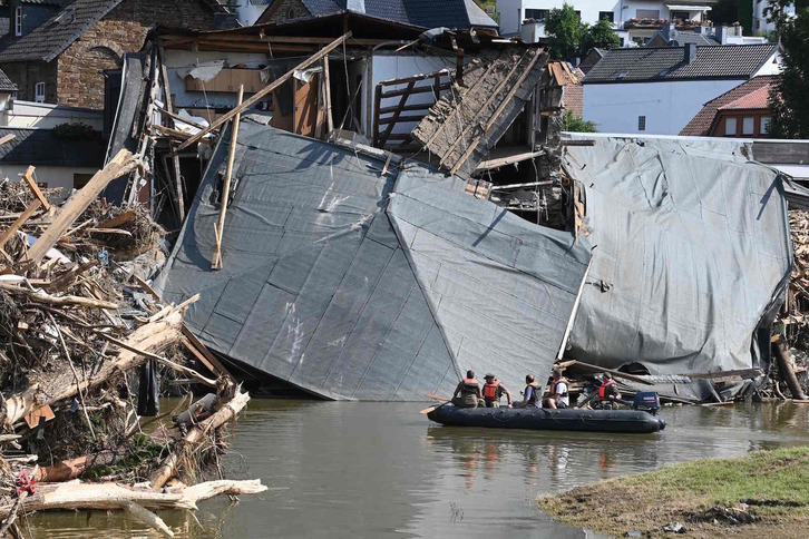 Las inundaciones del Rin en Alemania provocaron decenas de muertos. (Christof STACHE/AFP)