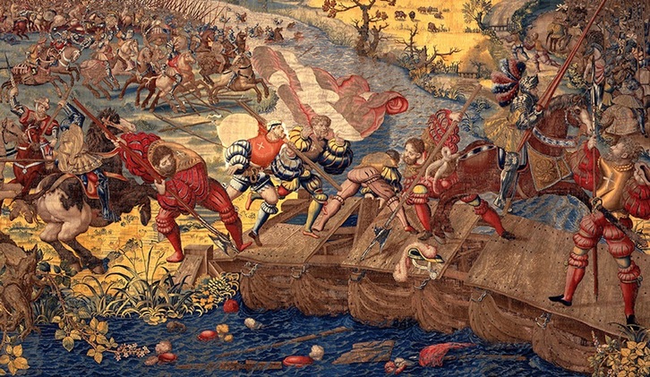 Imagen que representa una batalla del siglo XVI. (NAIZ)