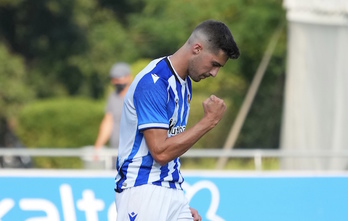 Martón ha marcado cuatro goles con el Sanse esta pretemporada. (Real Sociedad)