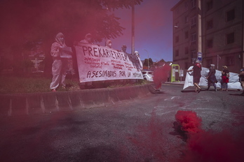 Imagen de archivo de una protesta contra la precariedad laboral. (Aritz LOIOLA/FOKU)