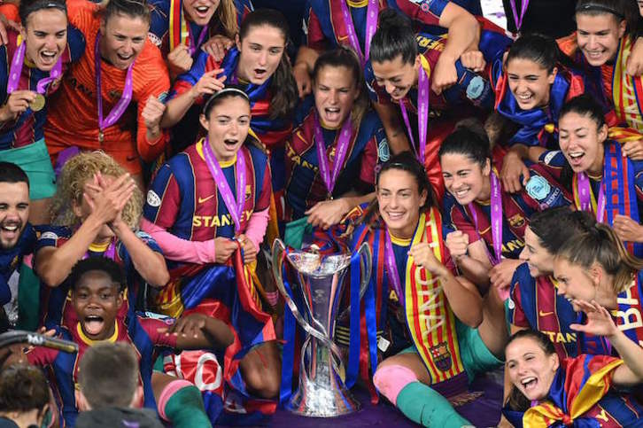 El Barcelona, que defiende título, no empezará a competir hasta octubre. (Jonathan NACKSTRAND/AFP PHOTO)