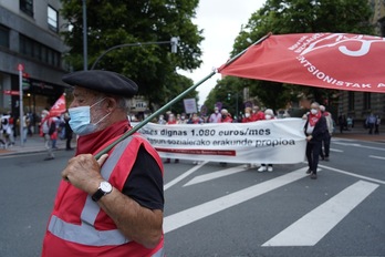 Pentsionisten mobilizazio baten artxiboko argazkia. (Aritz LOIOLA/FOKU)