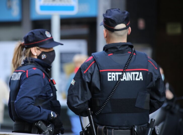 Agentes de la Ertzaintza en un imagen de archivo. (ERTZAINTZA)