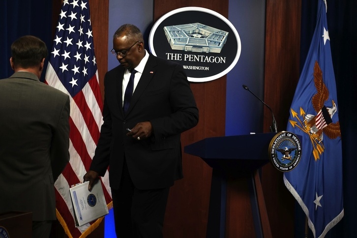 Comparecencia del jefe del Pentágono, Lloyd Austin. (ALEX WONG-AFP)