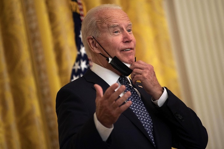 La Administración de Biden ha sido demandada por Texas por obligar a vacunarse a los empleados federales. (Brendan SMIALOWSKI/AFP)