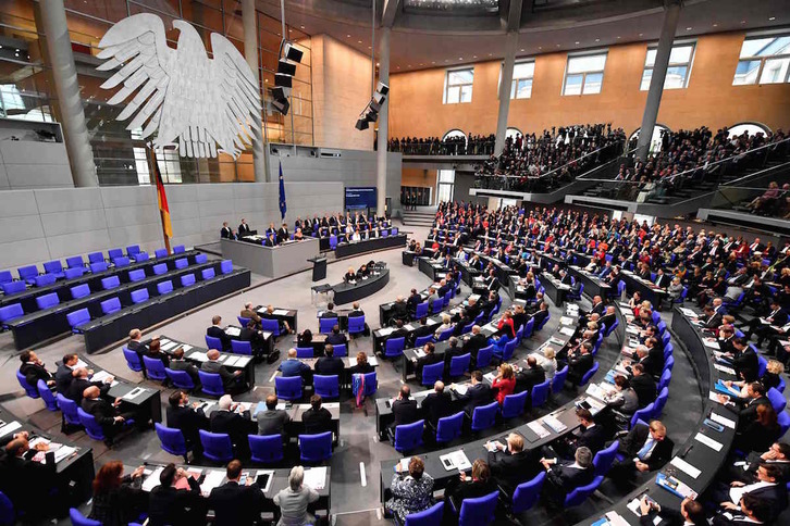 Imgaen del Bundestag. (John MACDOUGALL/AFP)