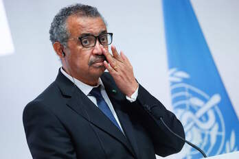 El director general de la OMS, Tedros Adhanom Ghebreyesu. (Denis BALIBOUSE/(AFP)