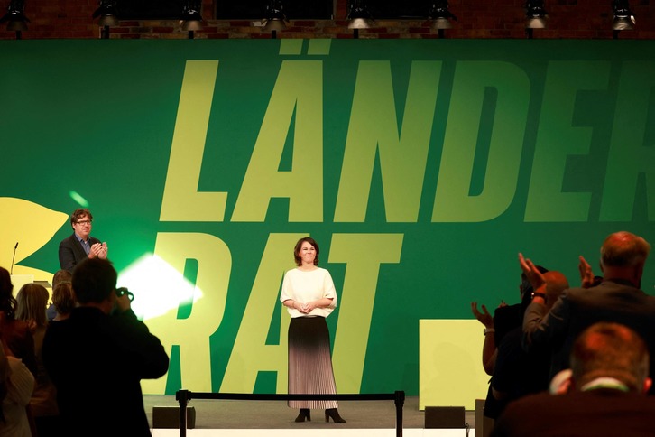 Congreso extraordinario de los Verdes alemanes para debatir sobre un posible Gobierno de coalición. (Odd ANDERSEN/AFP) 