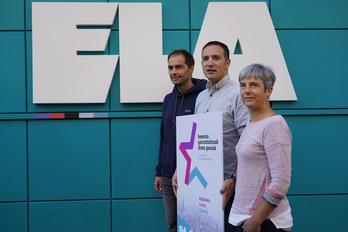 Presentación del XV congreso del sindicato ELA en Bilbo. (Aritz LOIOLA/FOKU)