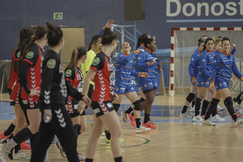 Bera Bera y Zuazo se han vuelto a ver las caras, esta vez en Elgoibar en la semifinal del Open Cup. (Andoni CANELLADA/FOKU)