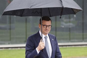 El primer ministro polaco, Mateusz  Morawiecki. (Ludovic MARIN/AFP)