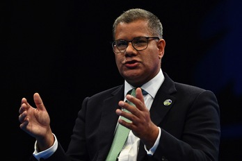 El presidente de COP26, Alok Sharma. (Ben STANSALL / AFP)