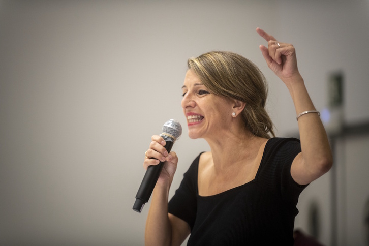 Yolanda Díaz, ministra española de Trabajo. (Jaizki FONTANEDA/FOKU)