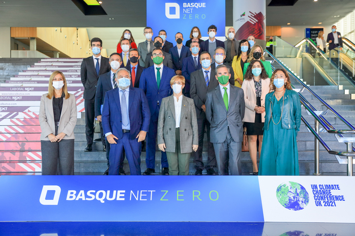 Barakaldoko BEC erakustazokan egin dute  ‘Basque Net Zero Industrial Super Cluster’ ekimenarena aurkezpena. (IREKIA)