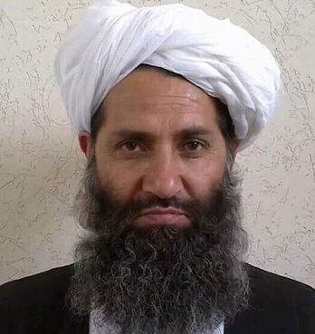 El líder del movimiento talibán, Hibatullah Akhundzada. (Afghan Taliban / AFP)