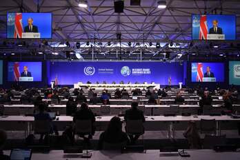 COP26 konferentzia hasi da Glasgow-en. (Daniel LEAL-OLIVAS / AFP)