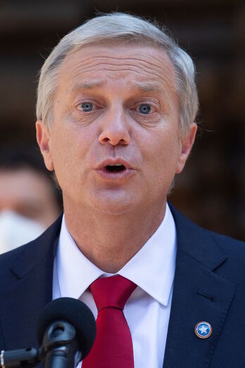 El candidato del Partido Republicano, José Antonio Kast. (Claudio REYES / AFP)