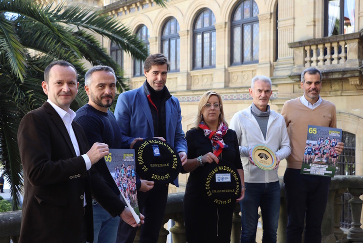 La presentación del 65º Cross de Donostia se ha celebrado este martes. (CROSS INTERNACIONAL DE DONOSTIA)