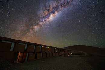 Imagen de la Vía Láctea tomada desde el observatorio chileno del Observatorio Europeo Austral.(Observatorio Europeo Austral)