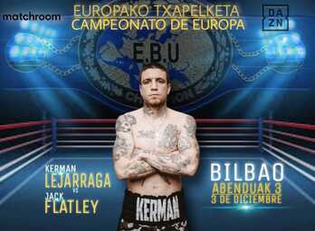 Cartel anunciado el combate de Lejarraga ante Flatley.