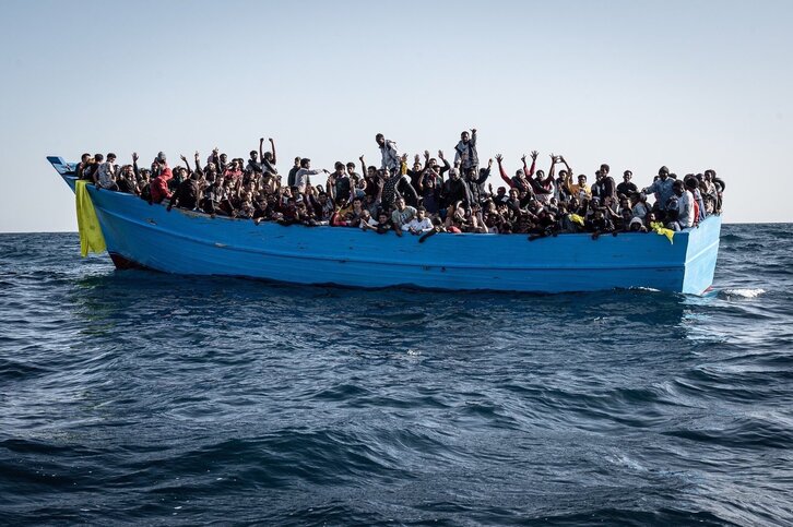 Imagen de uno de los botes rescatados por el Sea Eye. (@seayeorg)