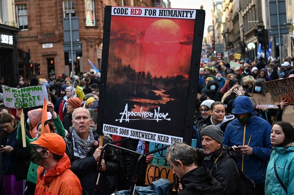 Apokalipsia iragarri duenik ere izan da Eskoziako hirian. (Daniel LEAL-OLIVAS/AFP)