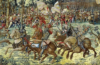 Imagen de una batalla del siglo XVI. (NAIZ)