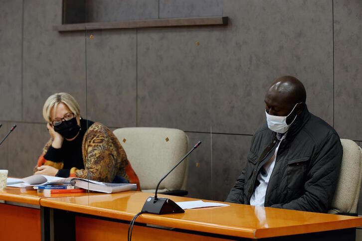 Tercera sesión del juicio por la muerte de Maguette Mbeugou. (Luis TEJIDO / EFE / POOL)