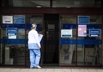 Las consultas no urgentes han quedado pospuestas en atención primaria de Osakidetza a causa de la incidencia del covid-19. (Gorka RUBIO/FOKU)