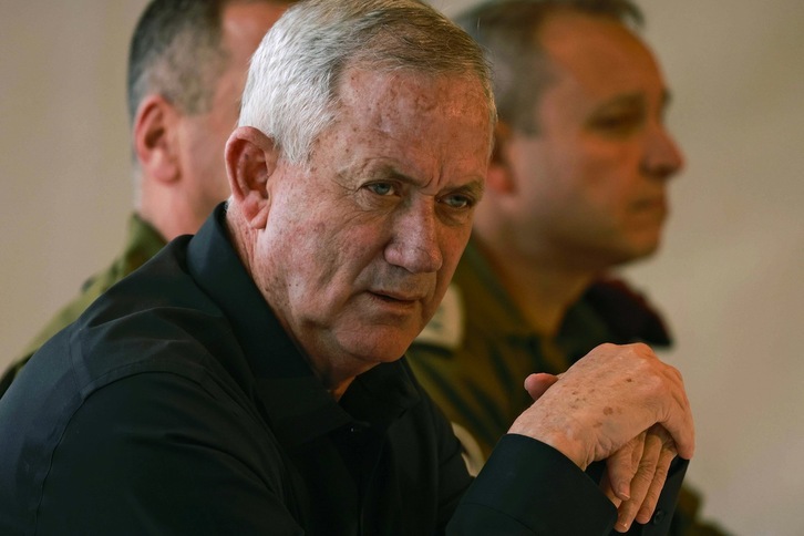 Benny Gantz, ministro de Defensa israelí. (Menahem KAHANA/AFP)