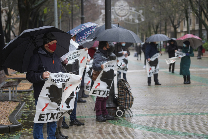 Etxeraten mobilizazioa Iruñean. (Jagoba MANTEROLA/FOKU)