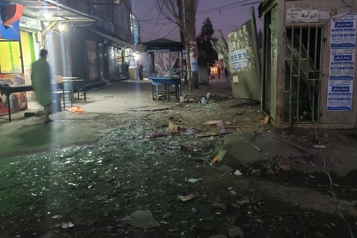 Atentado el pasado viernes en el barrio de la minoria chií en Kabul (AFP)