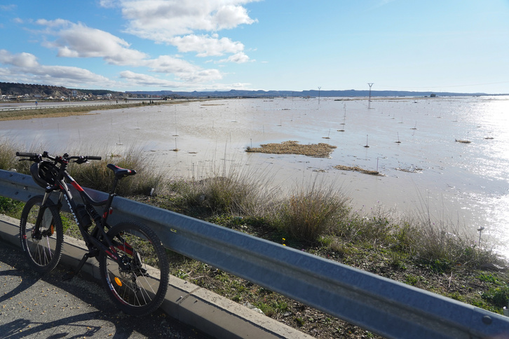 El Ebro, a su paso por la Ribera navarra. (Jagoba MANTEROLA / FOKU)