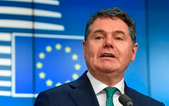 Irlanda fue uno de los estados más reticentes al acuerdo, de cuya adhesión dio cuenta Pascal Donohoe. (John THYS/AFP)