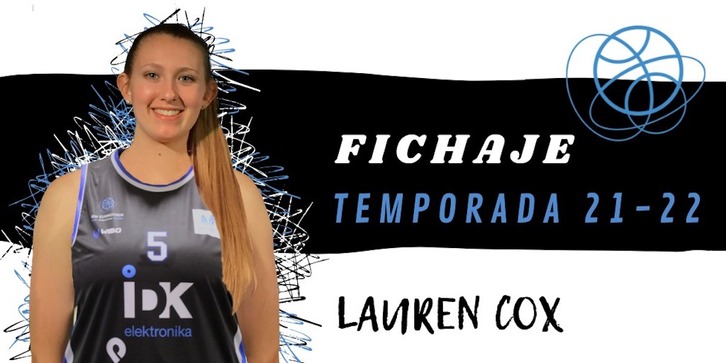 Lauren Cox llega para sustituir la baja de Stephanie Madden. (IDK Euskotren)