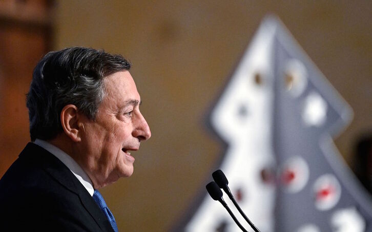 Mario Draghi, primer ministro italiano y antes presidente del Banco Central Europeo. (AFP ANSA)