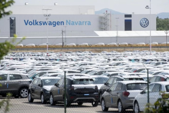 Instalaciones de Volkswagen, una de las empresas afectadas por ERTE en 2021 en Nafarroa. (Iñigo URIZ/FOKU)