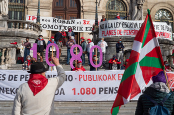 Bilboko urteko lehen pentsiodunen elkarretaratzea.