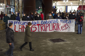 Concentración contra la precariedad en Barakaldo. 