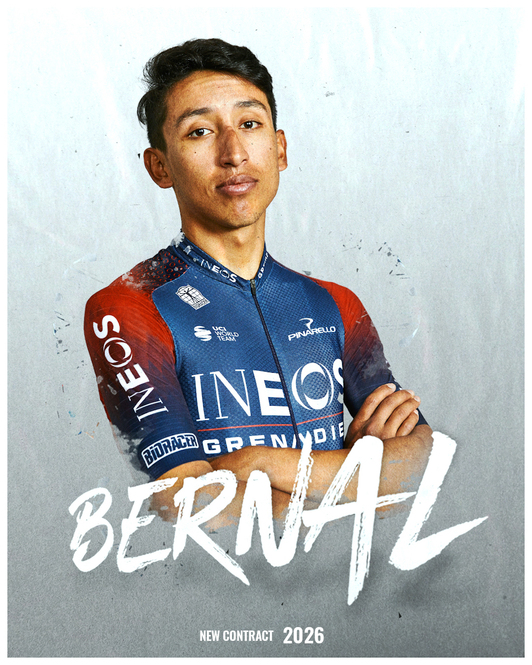 Egan Bernal seguirá con los colores del Ineos hasta 2026