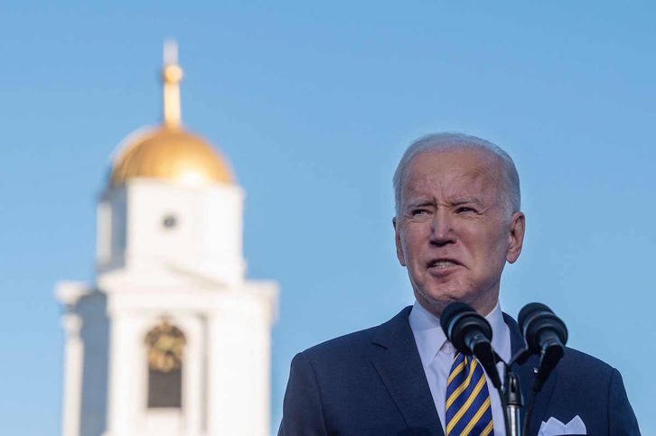 Joe Biden, en uno de los actos de Atlanta.