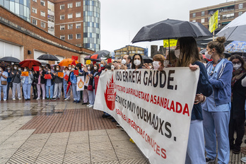 Gurutzetako Larrialdietako Asanbladak deitutako mobilizazioa. 