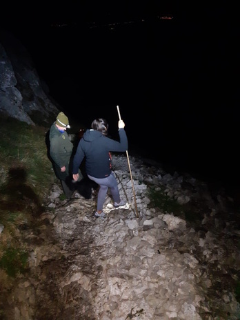 Rescate de los senderistas perdidos en Cantabria.